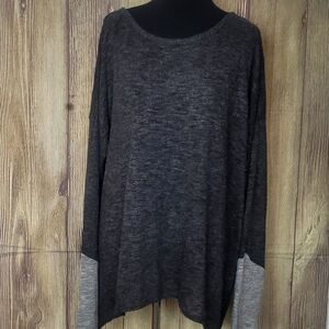 Womens Old Navy Knit Sweater Sz XL TG Black Gray